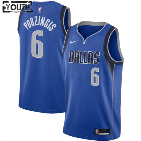 Maillot Basket Dallas Mavericks Kristaps Porzingis 6 2020-21 Nike Icon Edition Swingman - Enfant